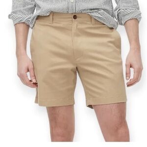 J. Crew men’s sz 31 waist khaki shorts, side & back pockets, tan, Chinos, flex